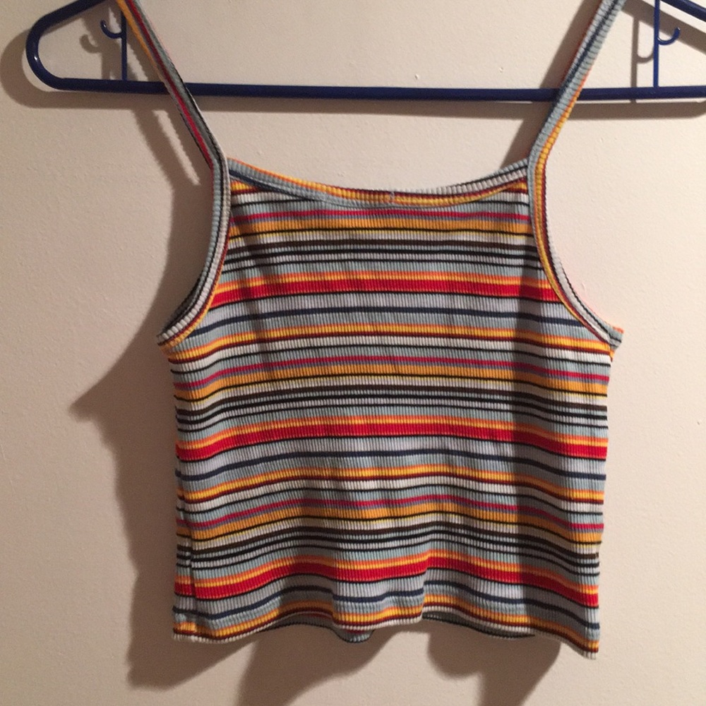 Brandy Melville striped cropped tank top - Picture 4 of 4